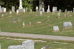 A view of Vale Rd. Cemetery