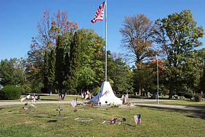 A view of Vale Rd. Cemetery