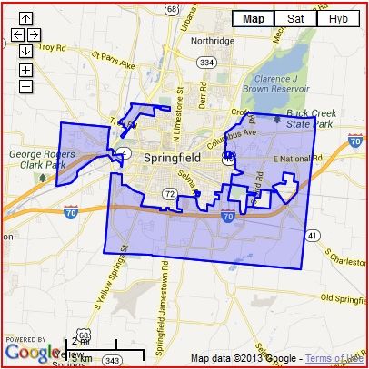 Springfield Township map.